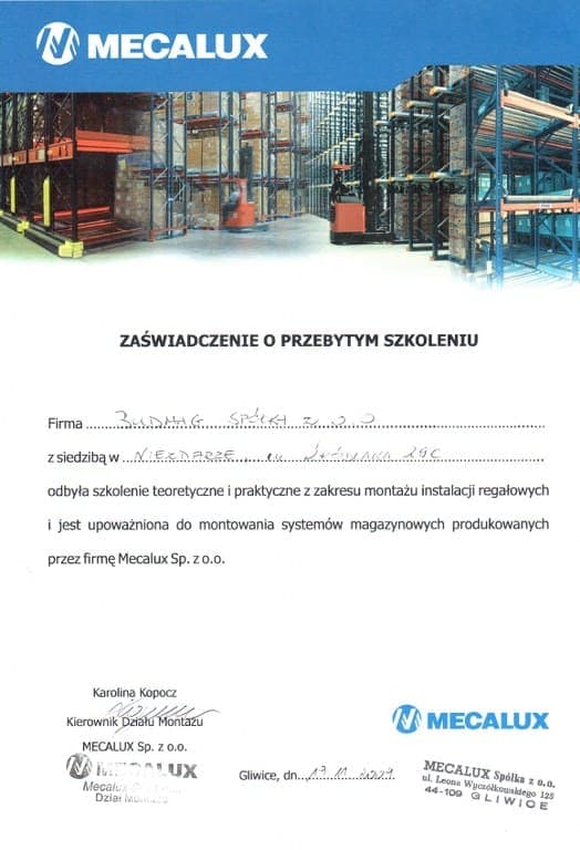 Szkolenie Mecalux